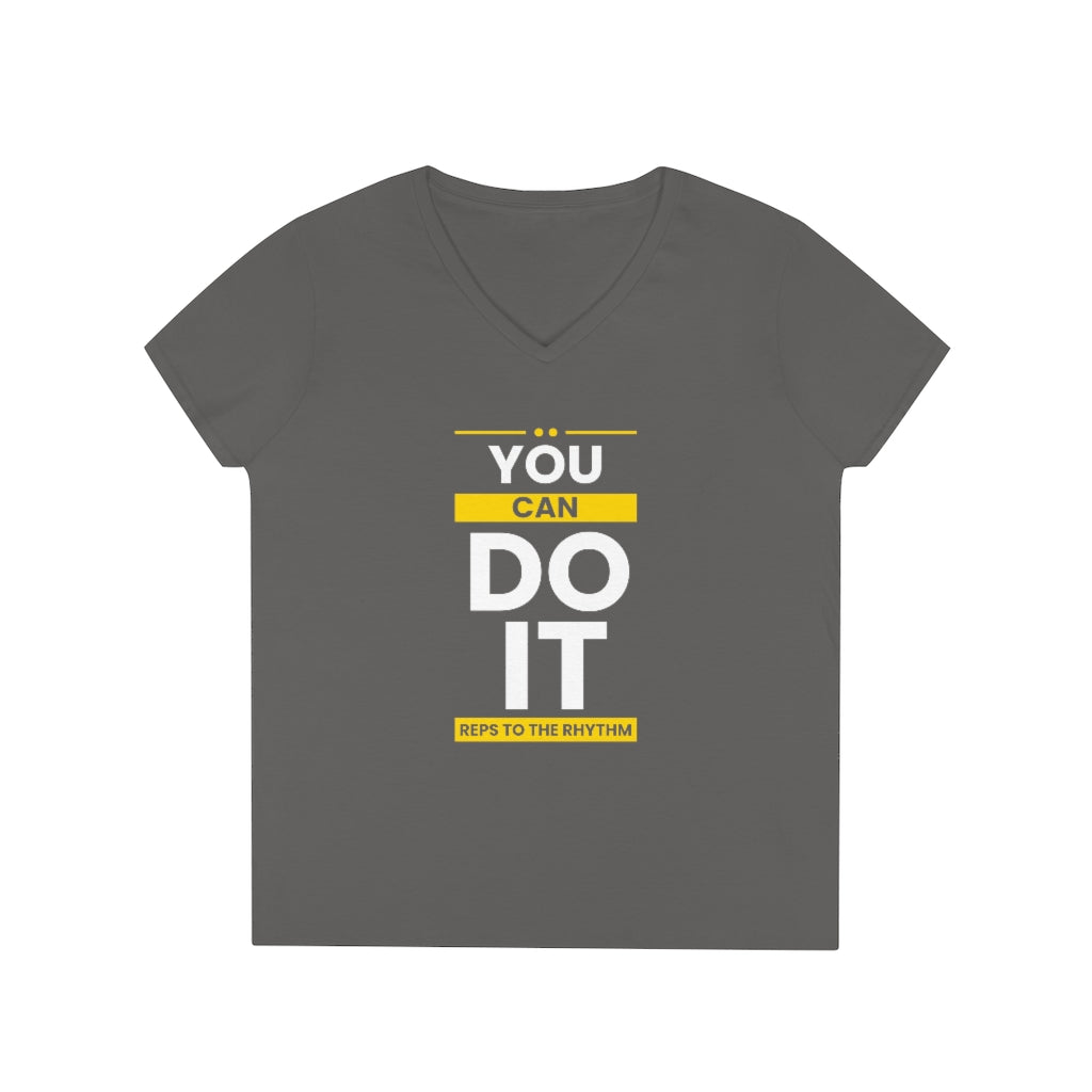 You Can Do It - Ladies' V-Neck T-Shirt