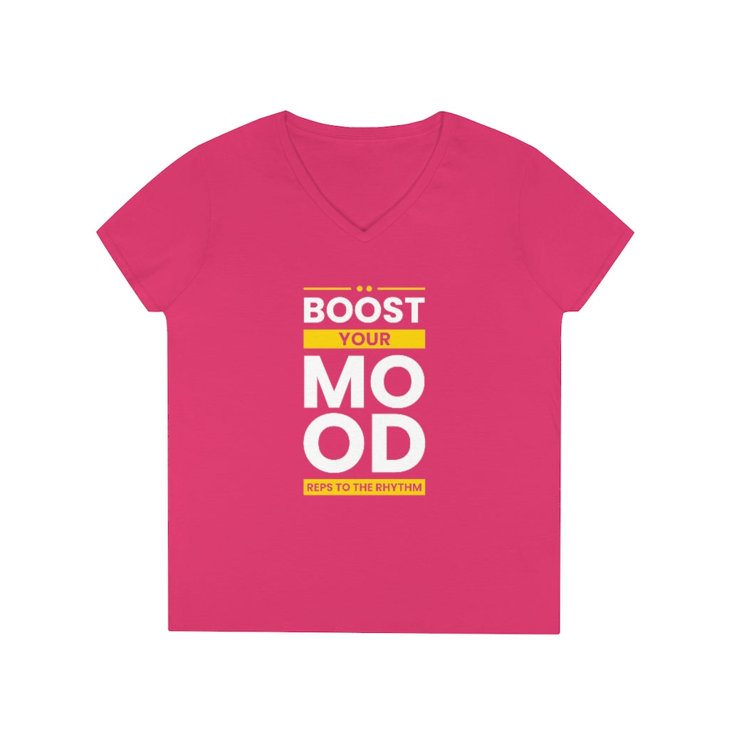 Boost Your Mood - Ladies' V-Neck T-Shirt