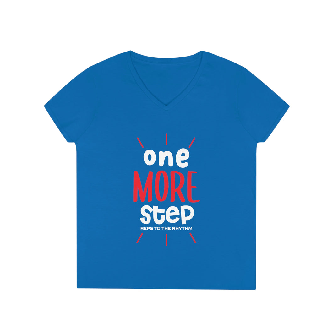 One More Step - Ladies' V-Neck T-Shirt